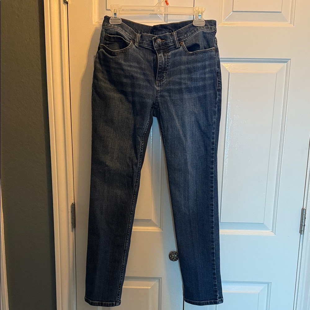 Duluth Trading Co Women's Straight Leg Jeans - Dark Blue